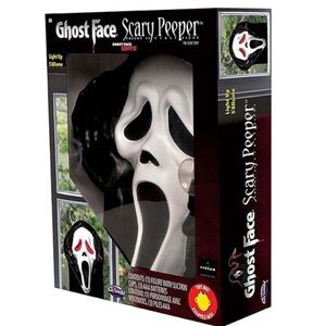Ghost Face Light Up Scary Peeper Halloween Decor